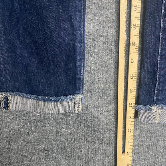 AG Adriano Goldschmied Jeans 27 Blue Denim Stilt Roll Up Cigarette Mid Rise - Picture 7 of 10